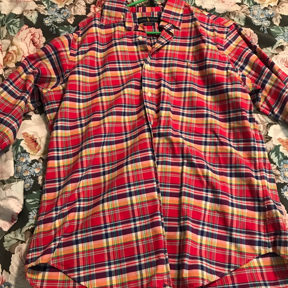 Plaid RL button down